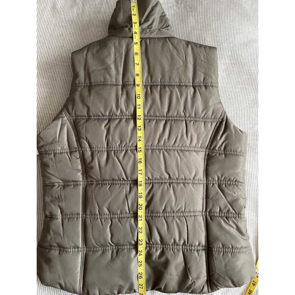 BONGO Olive Green Puffy Vest with Removable Hood - Picture 11 of 16